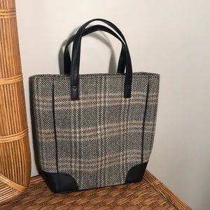 Eddie Bauer Black plaid purse / bag